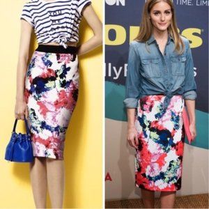 Milly for Design Nation floral skirt